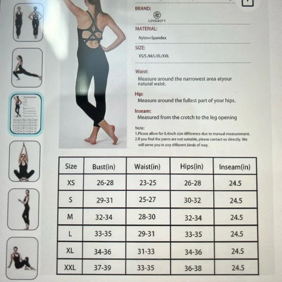 Lovesoft Black Sleeveless Bodysuit/Unitard - XL - Picture 6 of 11